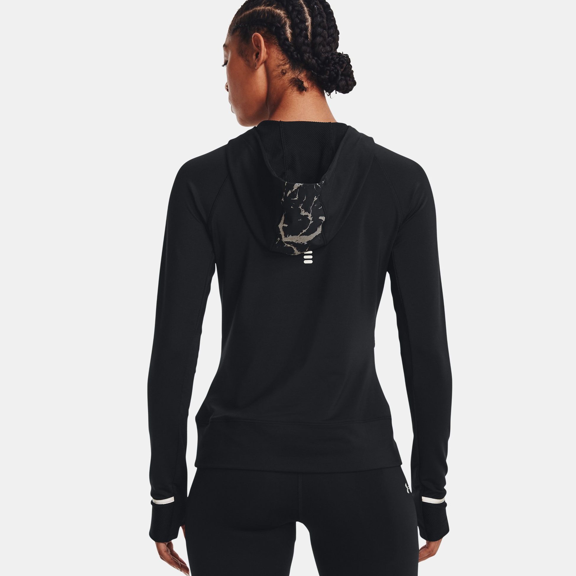 Hanorace & Pulovere -  under armour UA OutRun The Cold Hooded 1/2 Zip